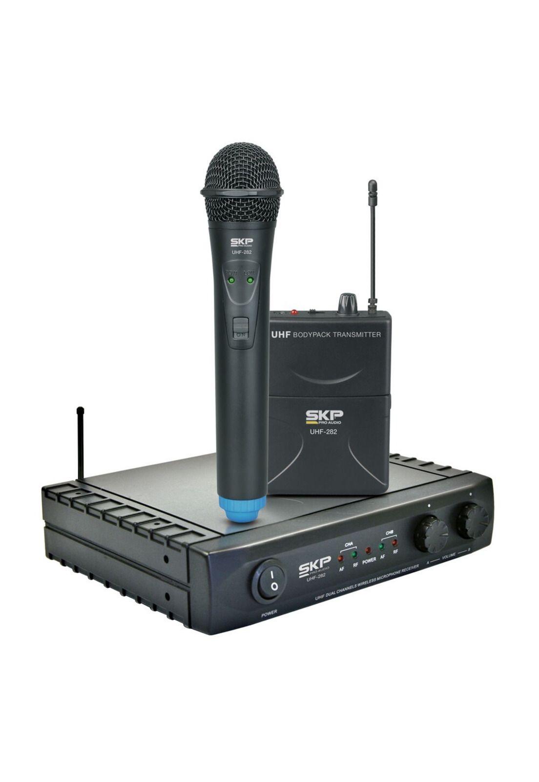 Micrófono Inalámbrico X3 SKP UHF 282-0