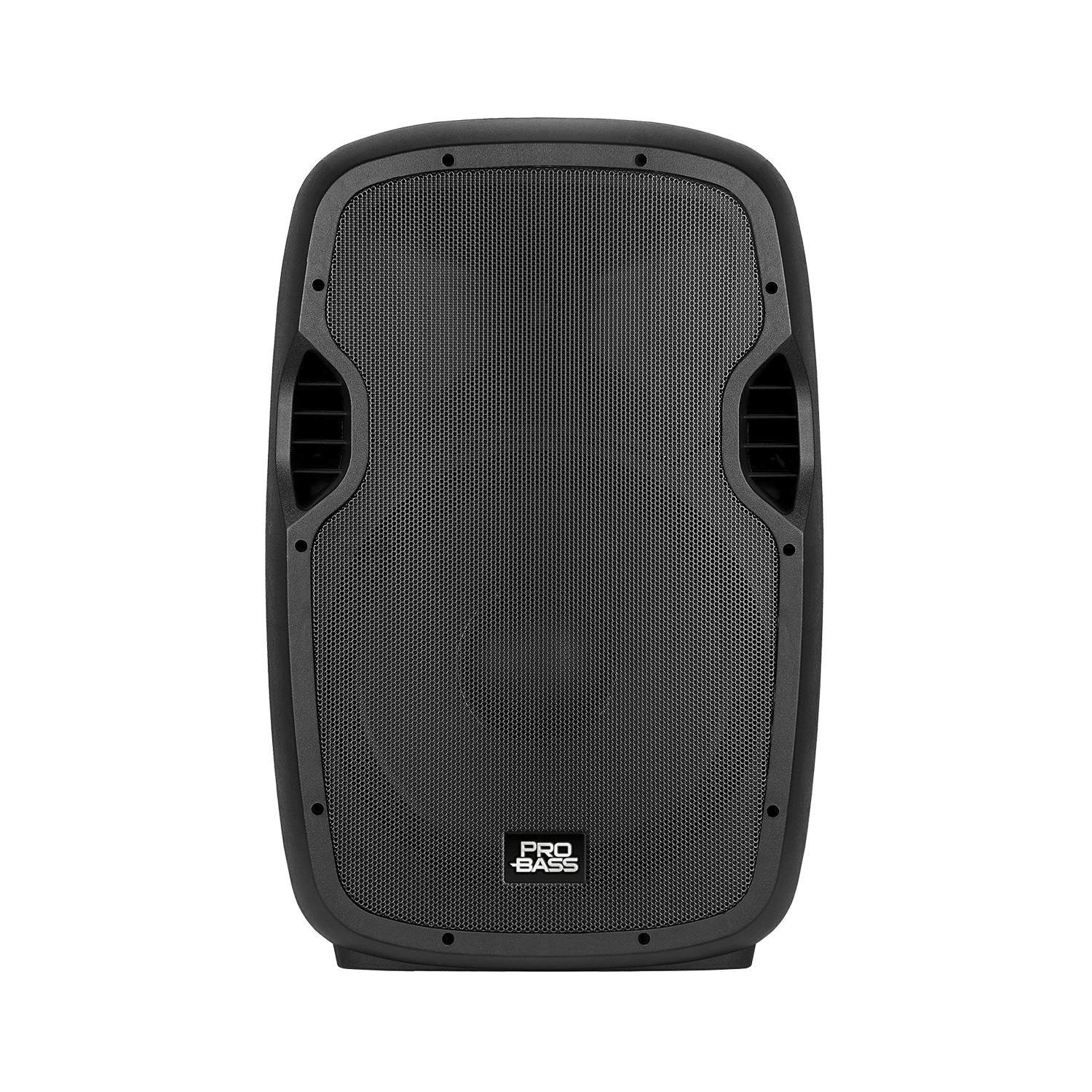 Kit de dos Parlantes + Atril Probass PowerStage 215BT-2