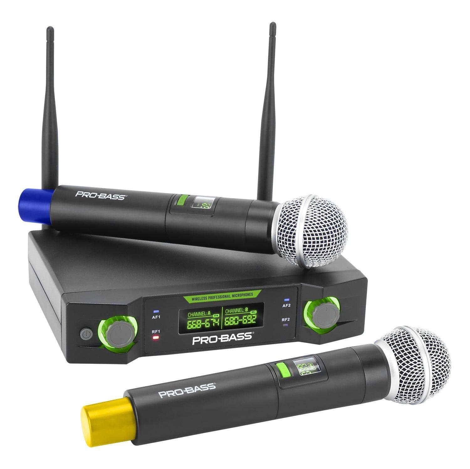 Micrófono Inalámbrico doble Probass UF 224 Multi Frec.-1
