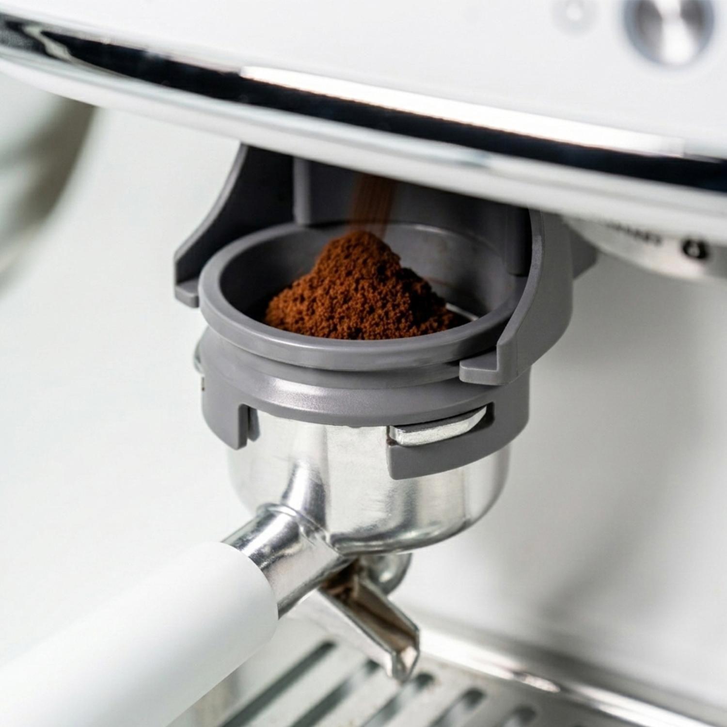 Cafetera Espresso con Molinillo Telefunken Parma Blanca-3