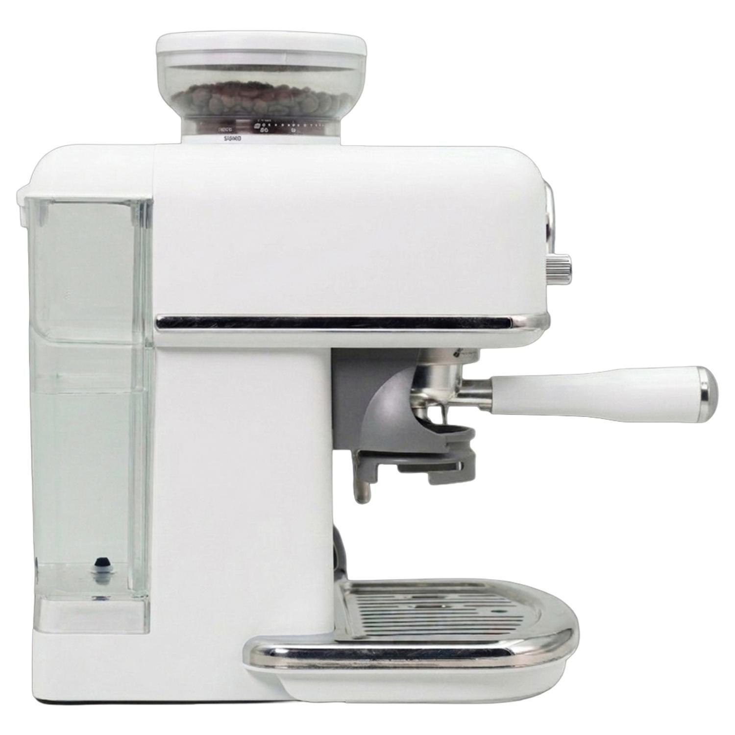 Cafetera Espresso con Molinillo Telefunken Parma Blanca-5