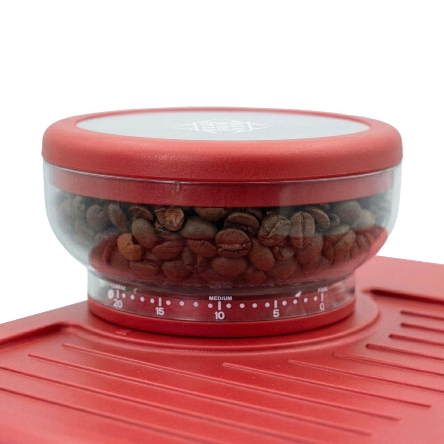 Cafetera Espresso con Molinillo Telefunken Parma Roja-2