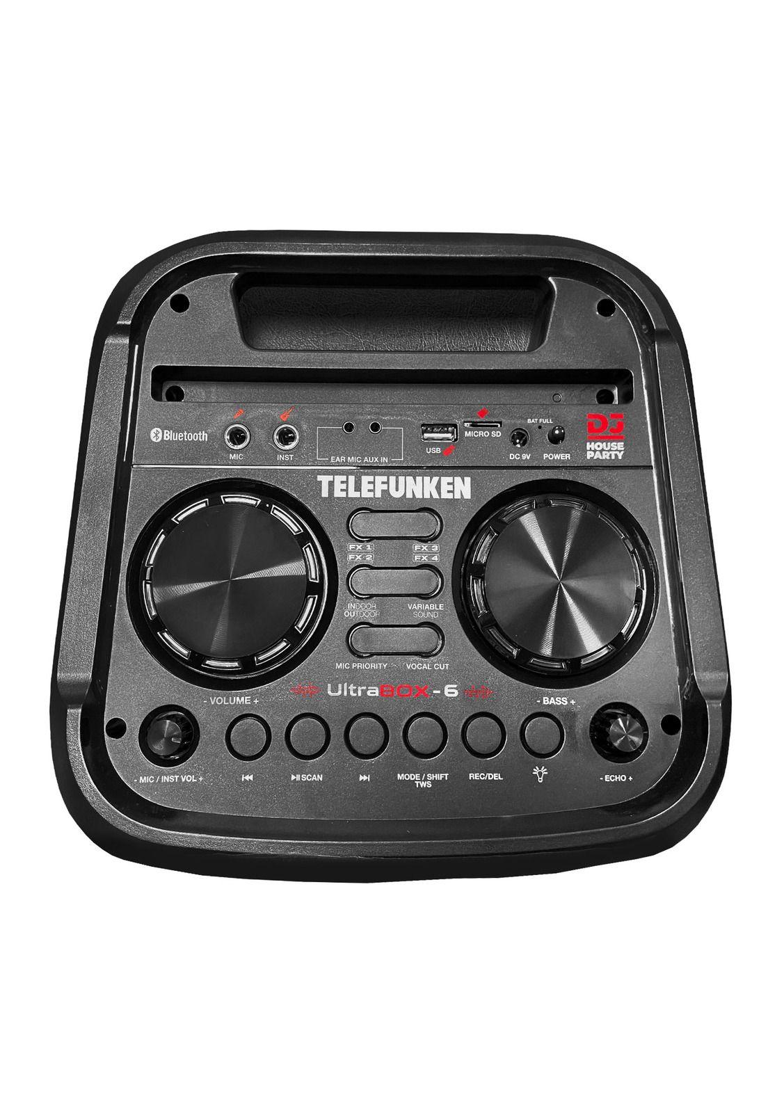 Parlante Portatil con Batería Telefunken UltraBox 6-2