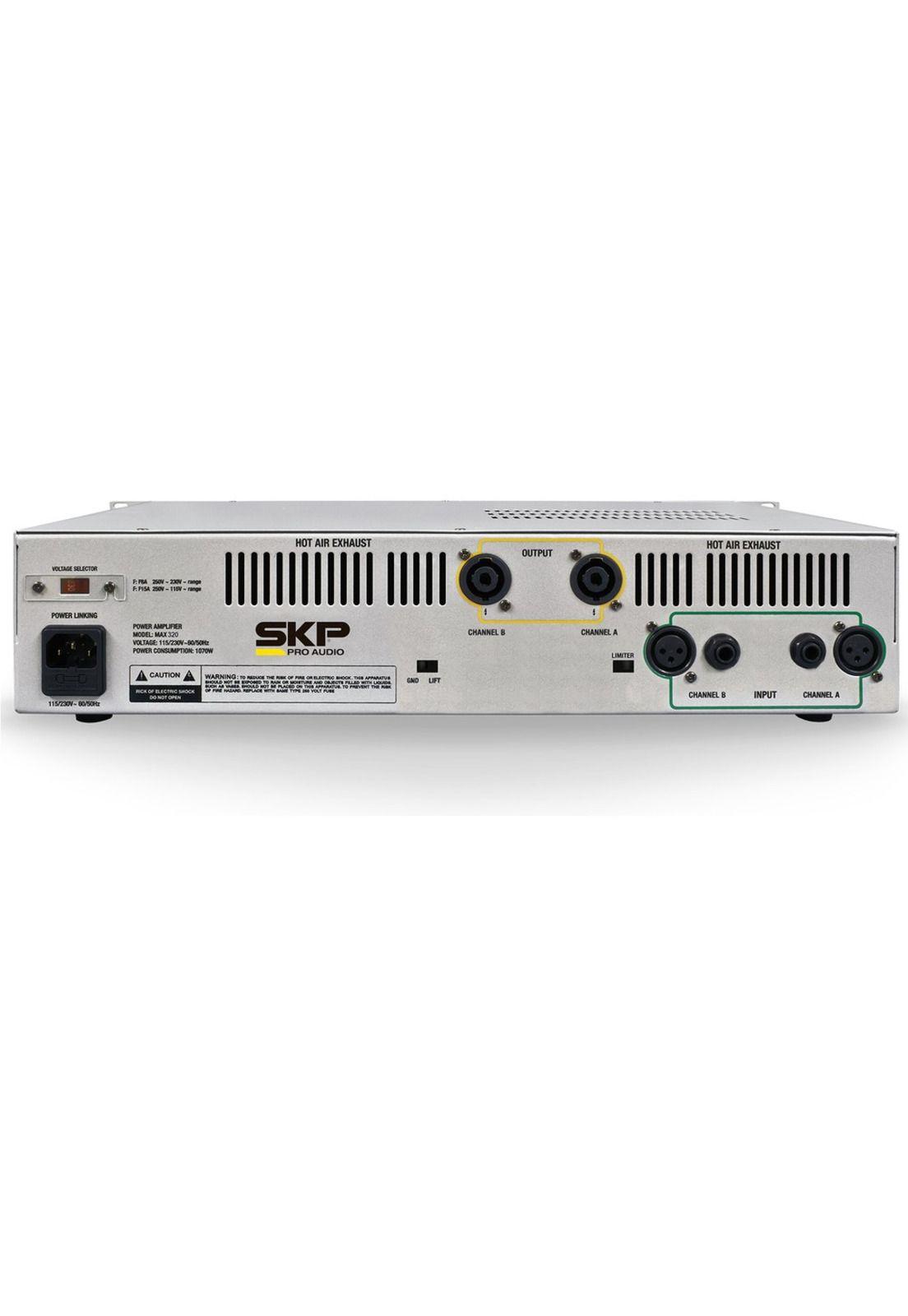 Amplificador de Potencia SKP Max 320-2