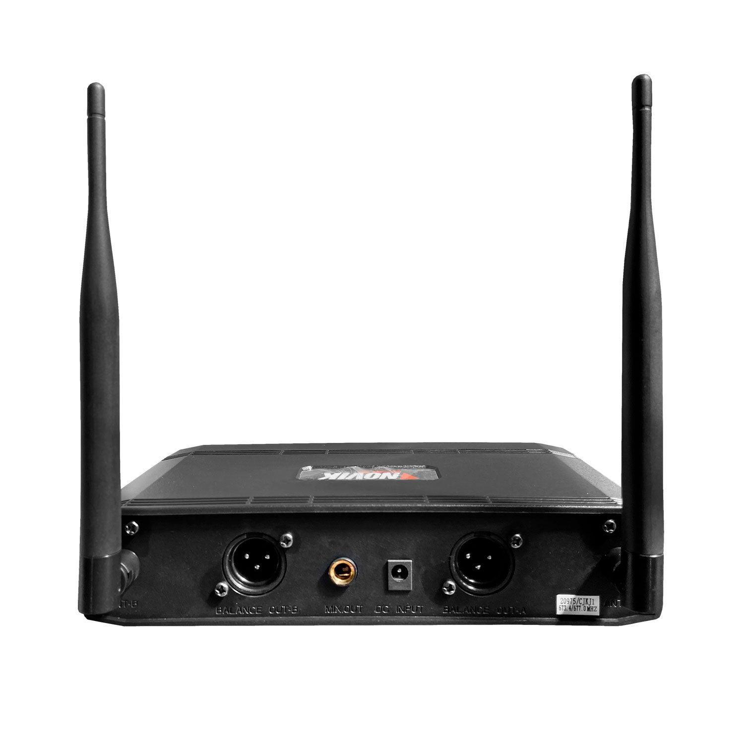 Micrófono Doble Inalámbrico Novik UNK 660-4