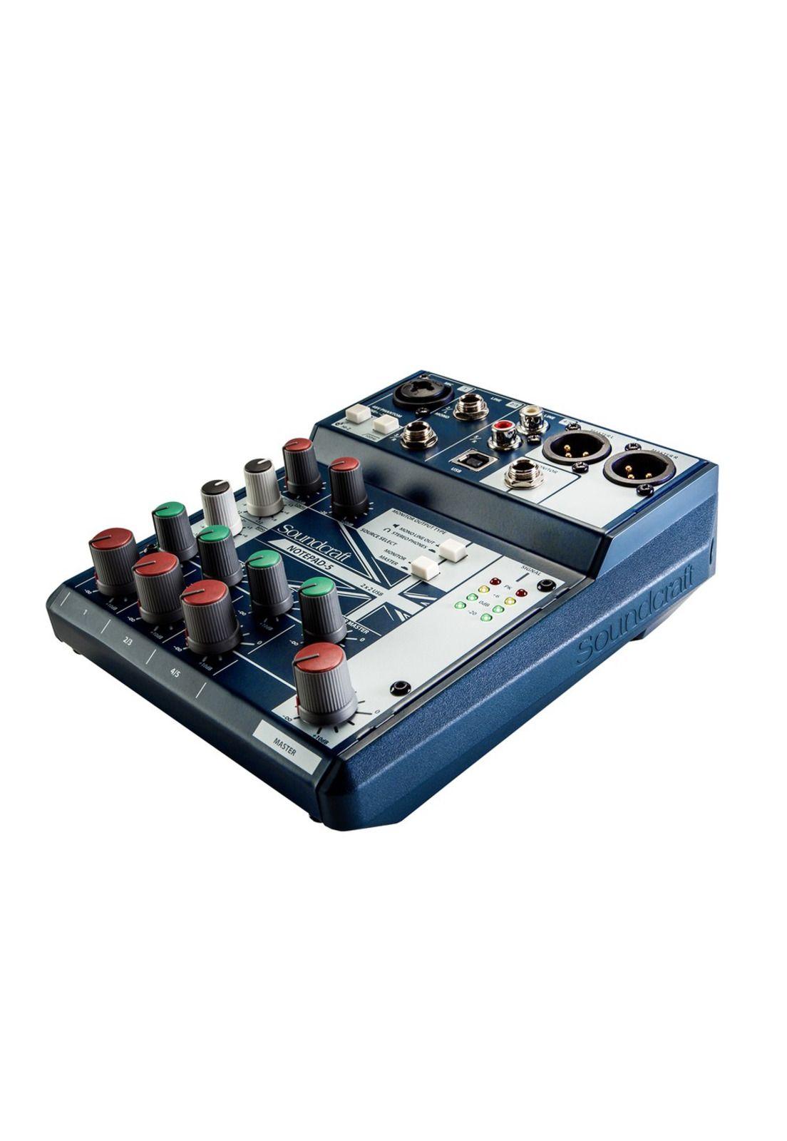 Consola con Interfaz USB Soundcraft NotePad 5-2