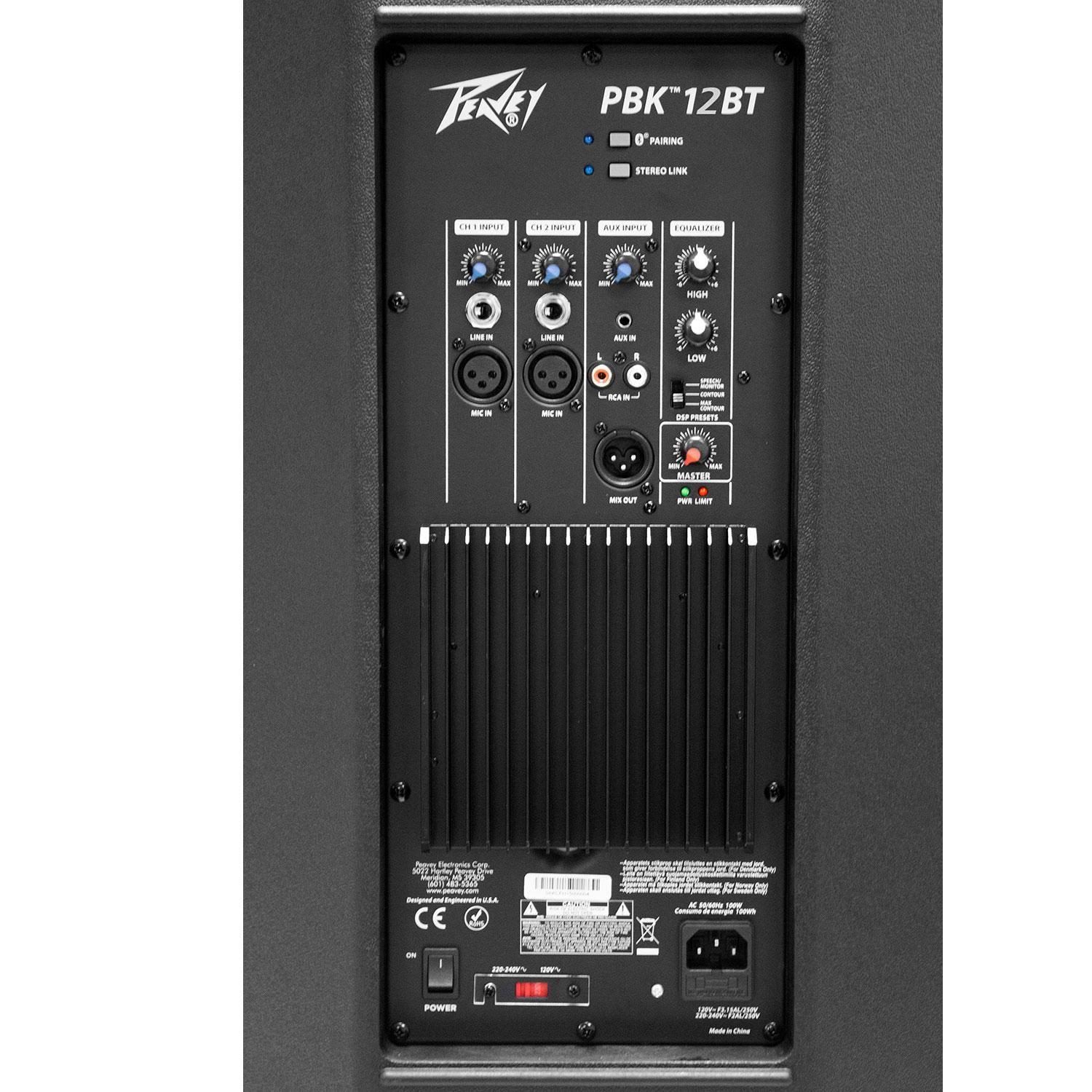 Parlante Activo Bluetooth Peavey PBK 12BT-2