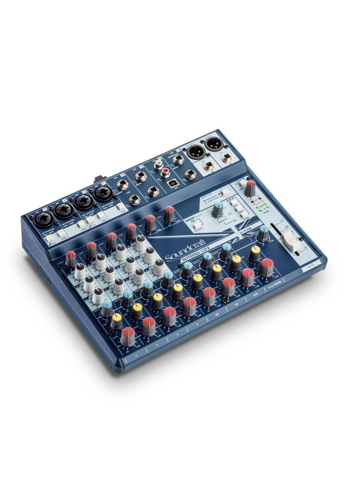 Consola con Interfaz USB Soundcraft NotePad 12FX-1