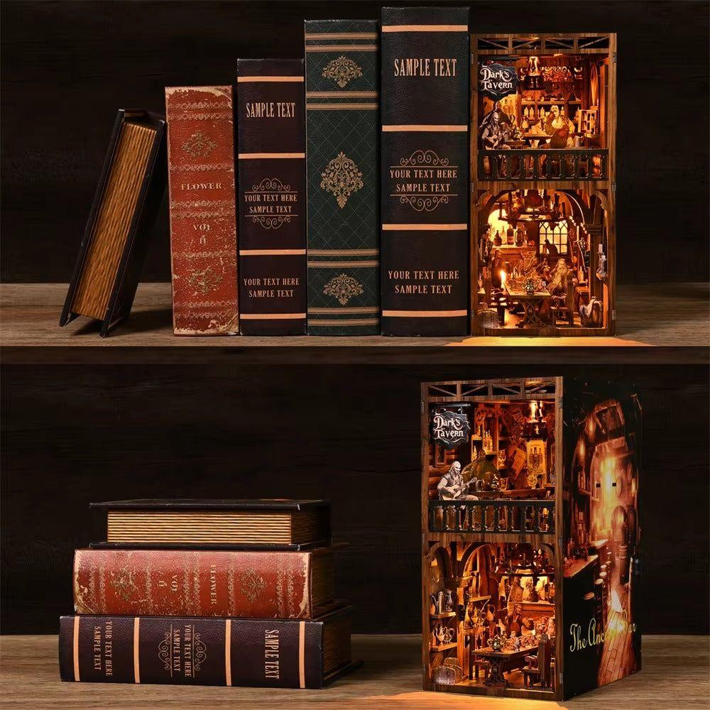 Book Nook Taberna Oscura - Dark's Tavern Diorama 3D DIY con Luz (Hamaileon YM08)-1