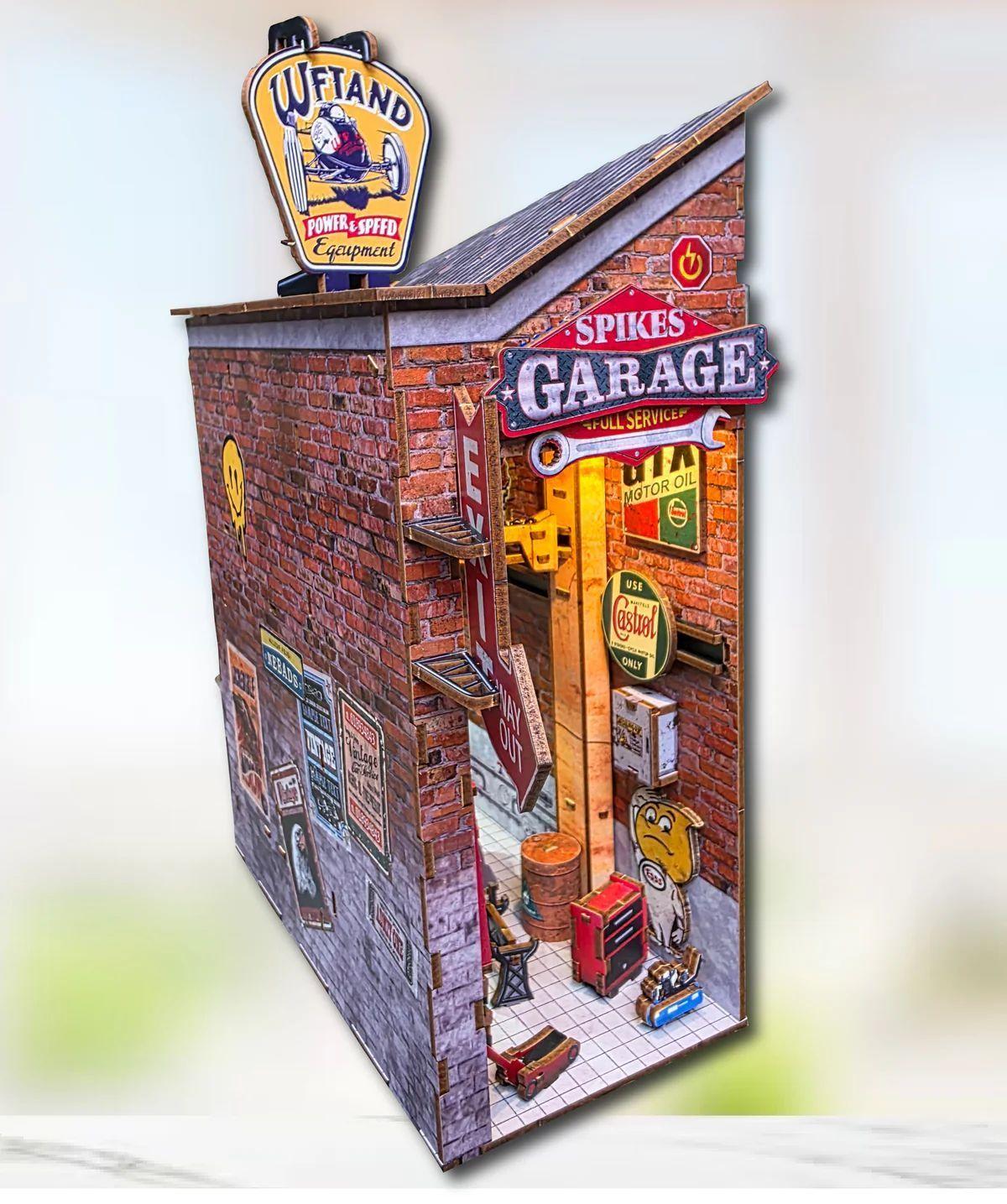 Spike's Garage – Separador de Libros de Taller Mecánico Luz-3