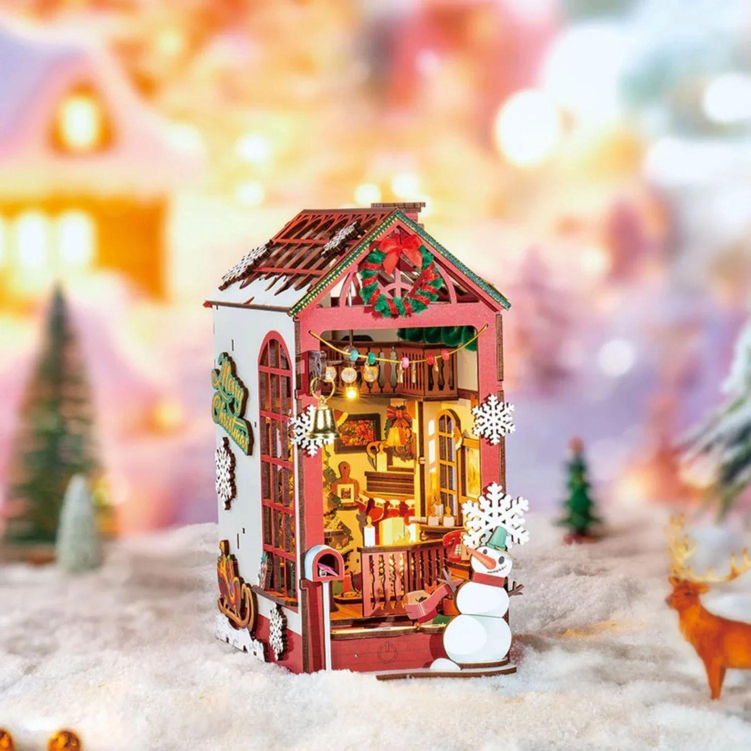 Book Nook Escena Navideña - Christmas Indoor Scene Diorama 3D DIY (Rolife)-3