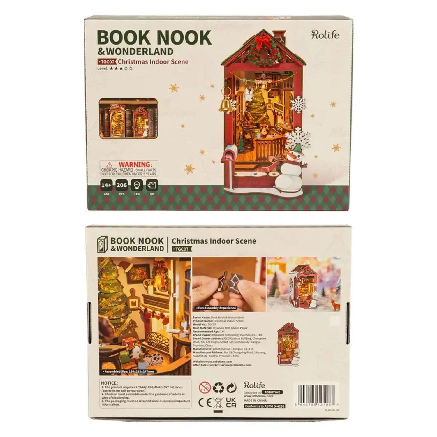 Book Nook Escena Navideña - Christmas Indoor Scene Diorama 3D DIY (Rolife)-4