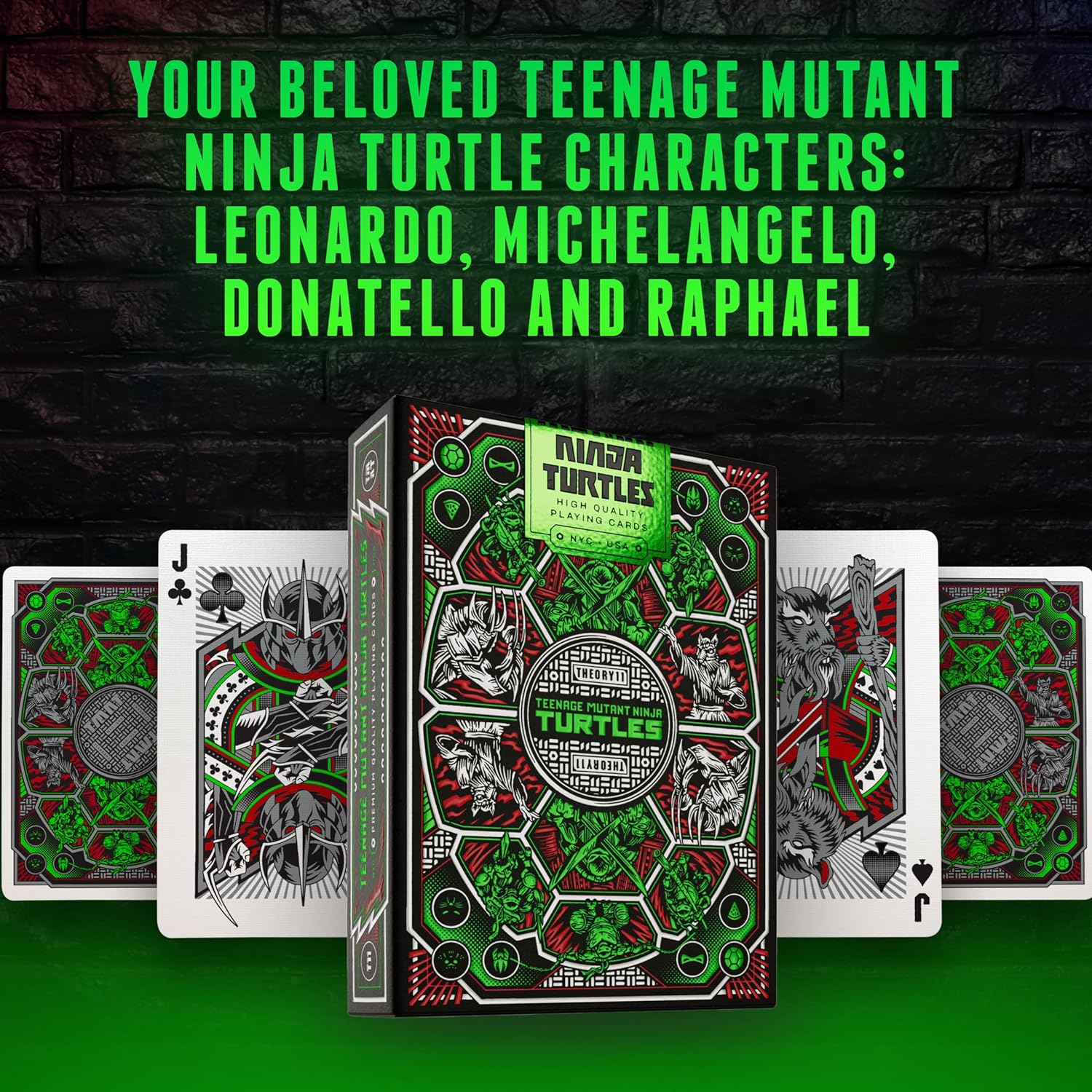 theory11 TEENAGE MUTANT NINJA TURTLES - Baraja Premium de Lujo-2