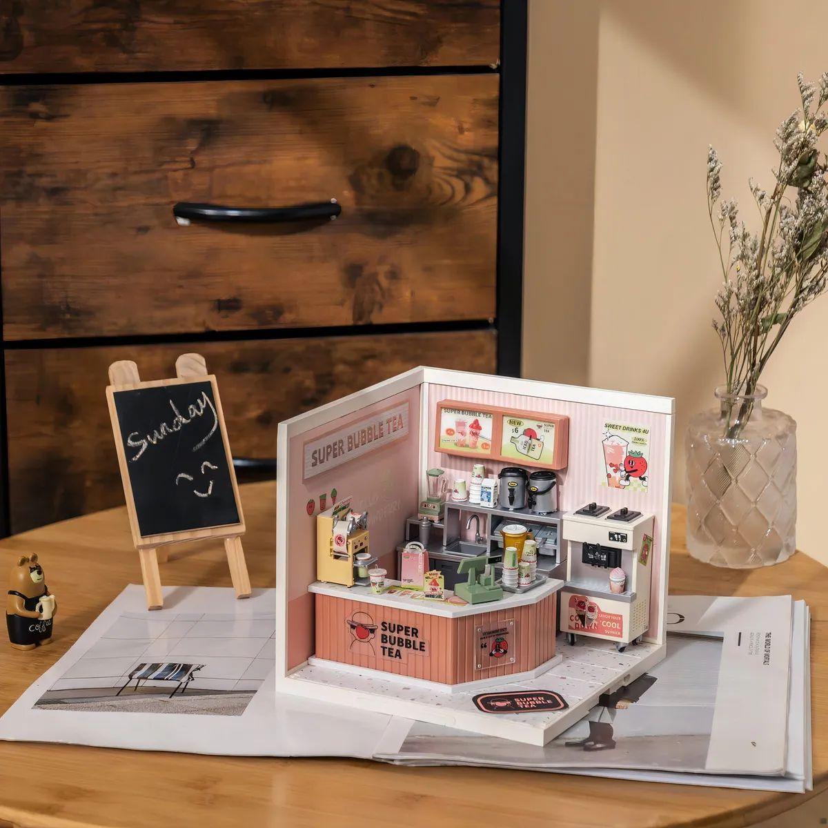 Casa en Miniatura para Armar - Super Creator Double Joy Bubble Tea DW006-2