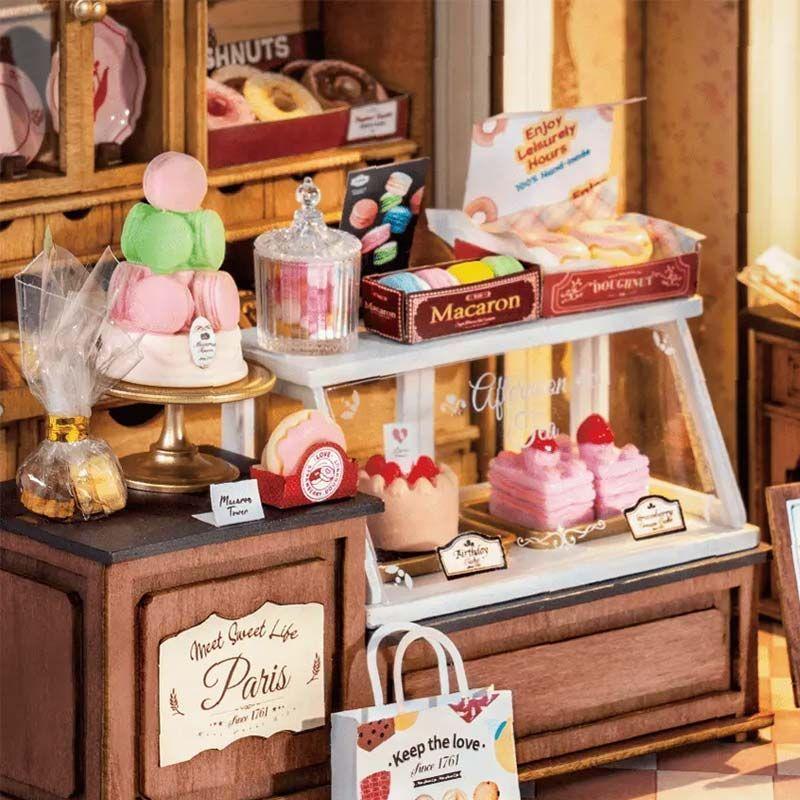 Miniatura DIY "Honey Dessert Talk" - Pastelería Retro para Armar (Rolife)-2