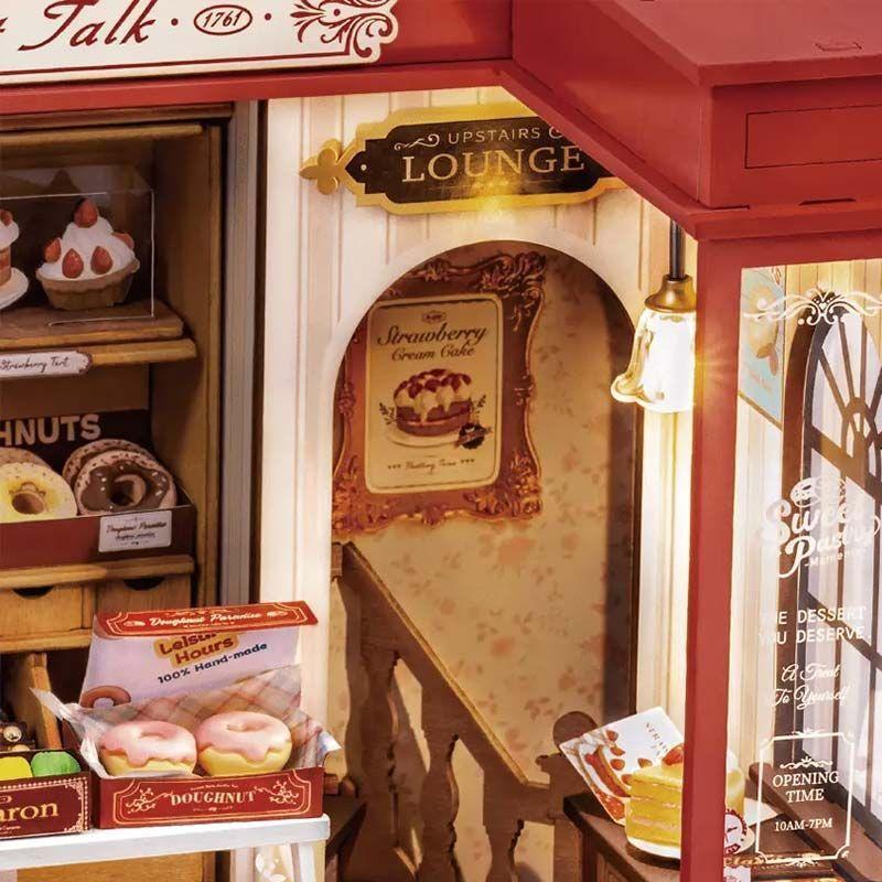 Miniatura DIY "Honey Dessert Talk" - Pastelería Retro para Armar (Rolife)-3