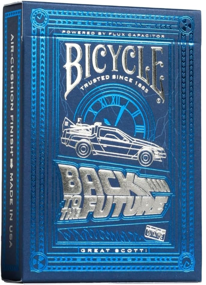 BICYCLE® Back To The Future - Baraja de Cartas Premium Edición DeLorean-0