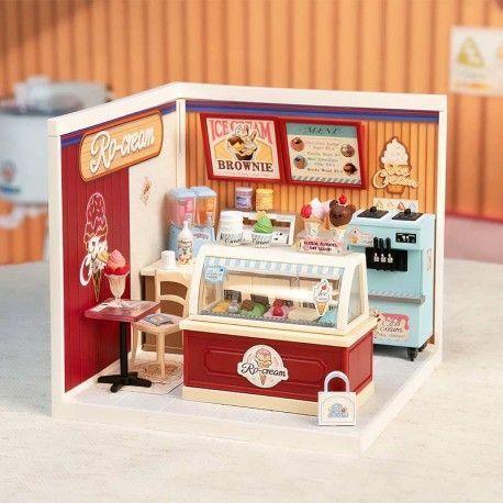 Miniatura Heladería Vintage - Flavorful Ice Cream Shop DIY (Rolife)-3