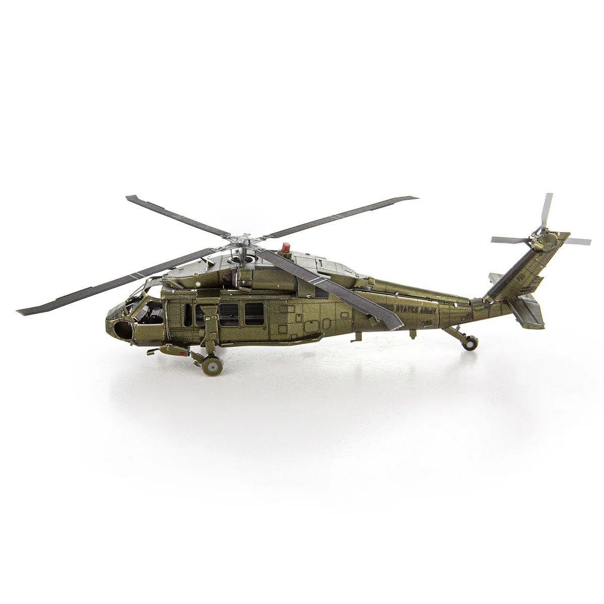 Black Hawk Helicóptero Puzzle 3D Metal Earth-1