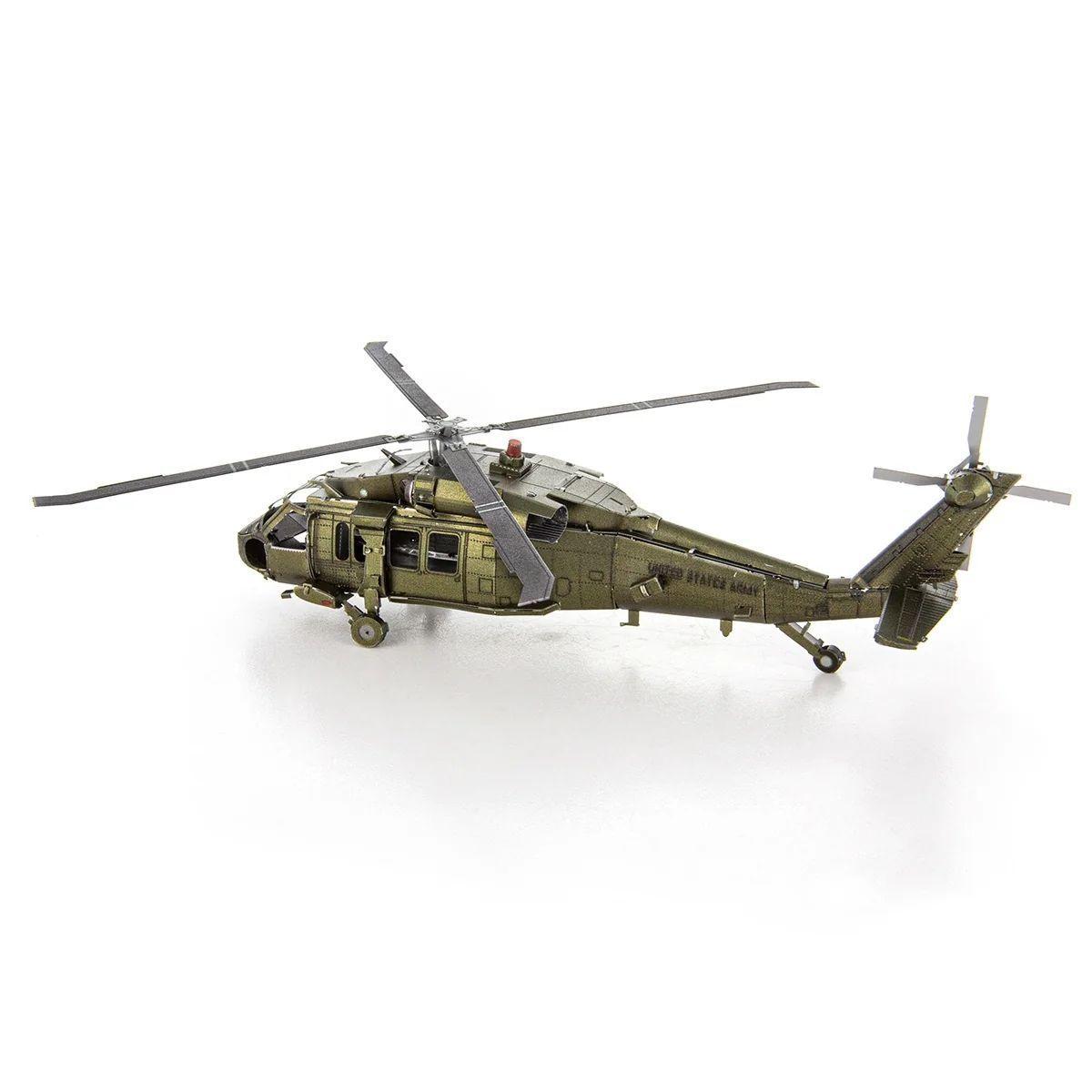 Black Hawk Helicóptero Puzzle 3D Metal Earth-2