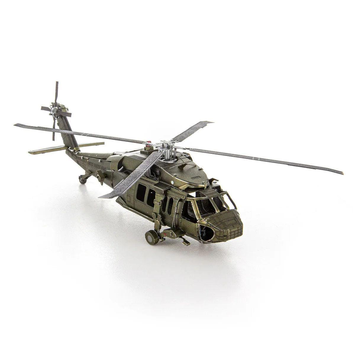 Black Hawk Helicóptero Puzzle 3D Metal Earth-4