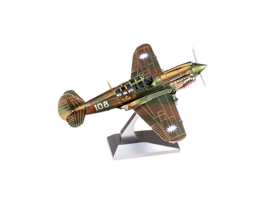 Puzzle metálico del avión P-40 WARHAWK-2