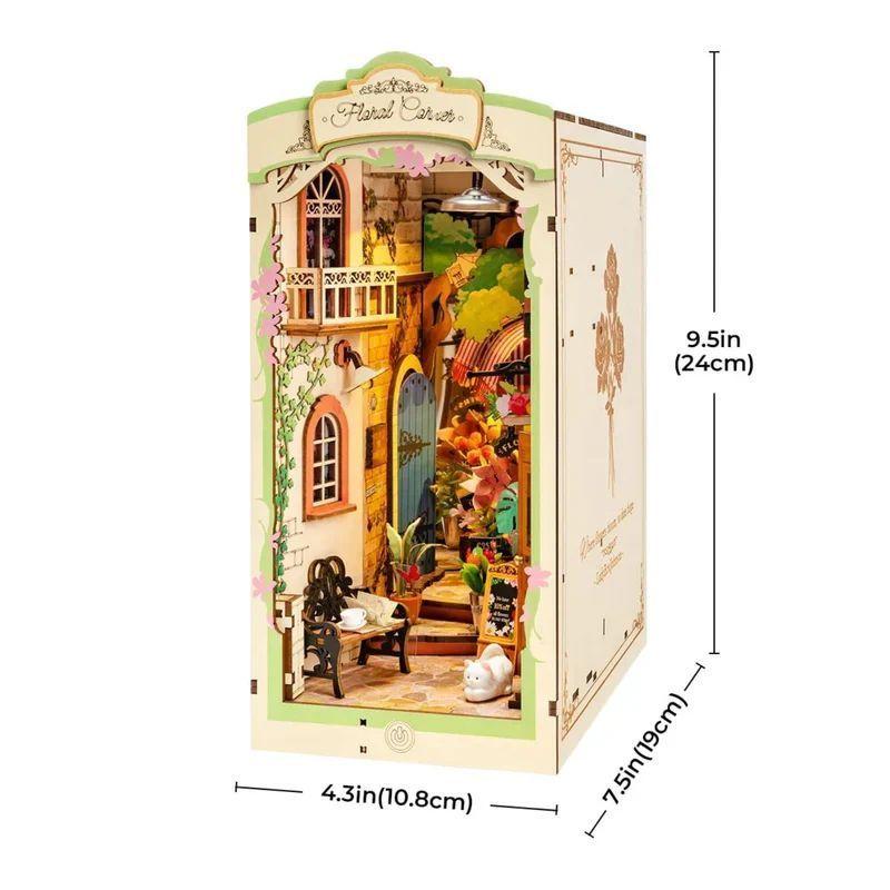 Booknook 3D "Floral Corner" - Rincón Floral para Armar con Luz Táctil (Rolife)-3