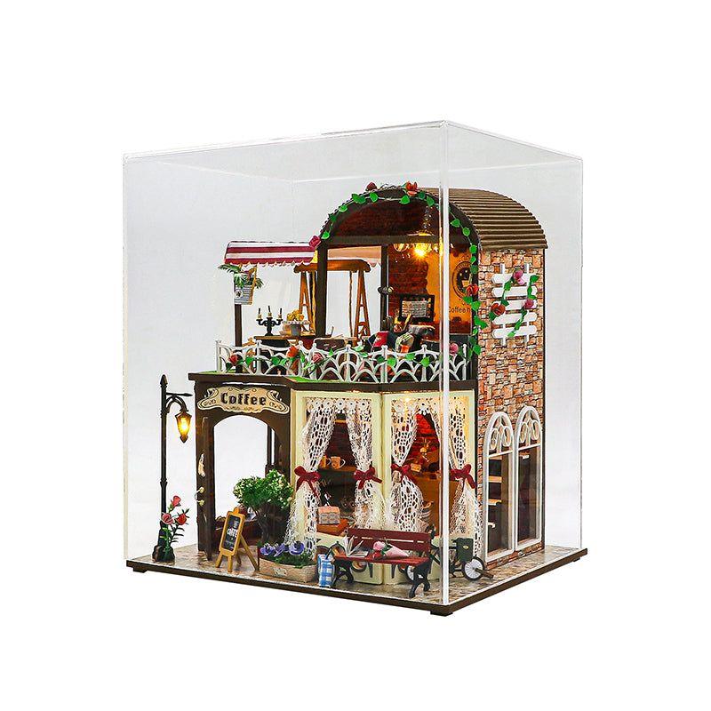Cafetería de Raya's Time - Miniatura DIY de Dos Pisos (M2522)-0