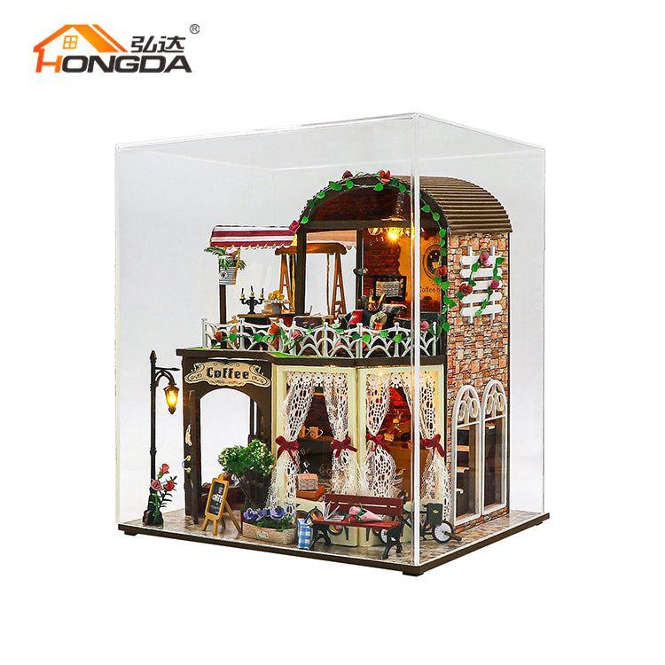 Cafetería de Raya's Time - Miniatura DIY de Dos Pisos (M2522)-1