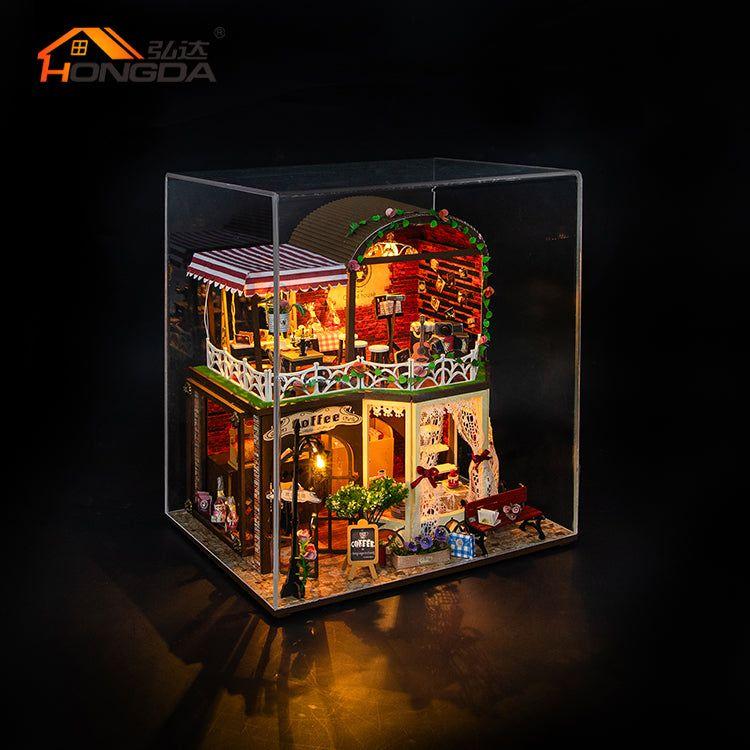 Cafetería de Raya's Time - Miniatura DIY de Dos Pisos (M2522)-2