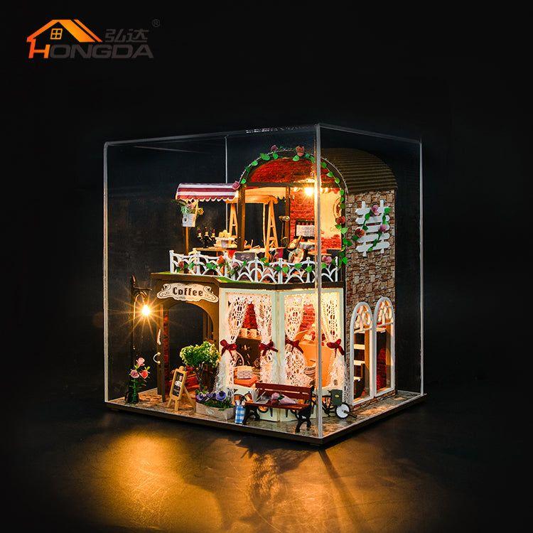 Cafetería de Raya's Time - Miniatura DIY de Dos Pisos (M2522)-3