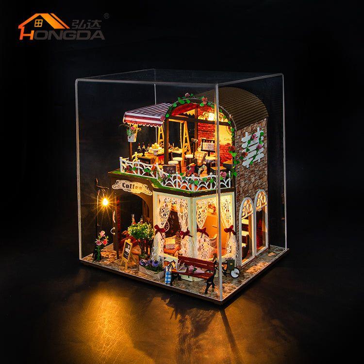 Cafetería de Raya's Time - Miniatura DIY de Dos Pisos (M2522)-5