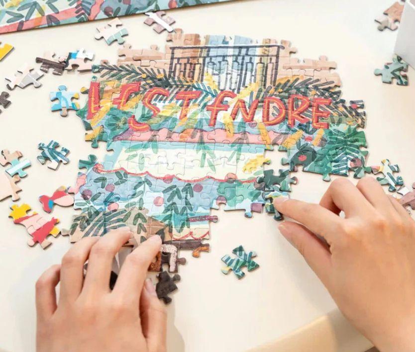 Rompecabezas 1000 Piezas "Ocio en París" - Escena Parisina (Rolife)-4