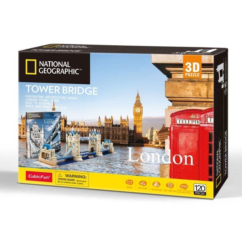 Natgeo Tower Bridge Londres Rompecabezas 3D Cubicfun-6