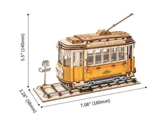 Tranvía de Madera Para Armar Estilo Vintage – Rolife Tramcar Tg505-2