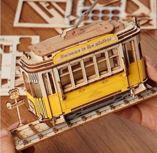 Tranvía de Madera Para Armar Estilo Vintage – Rolife Tramcar Tg505-3