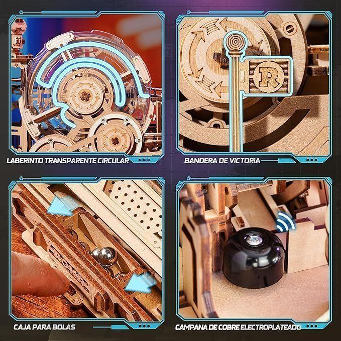 Marble Run Challenge - Laberinto de Bolas 3D Interactivo (ROKR Gear Ball)-2