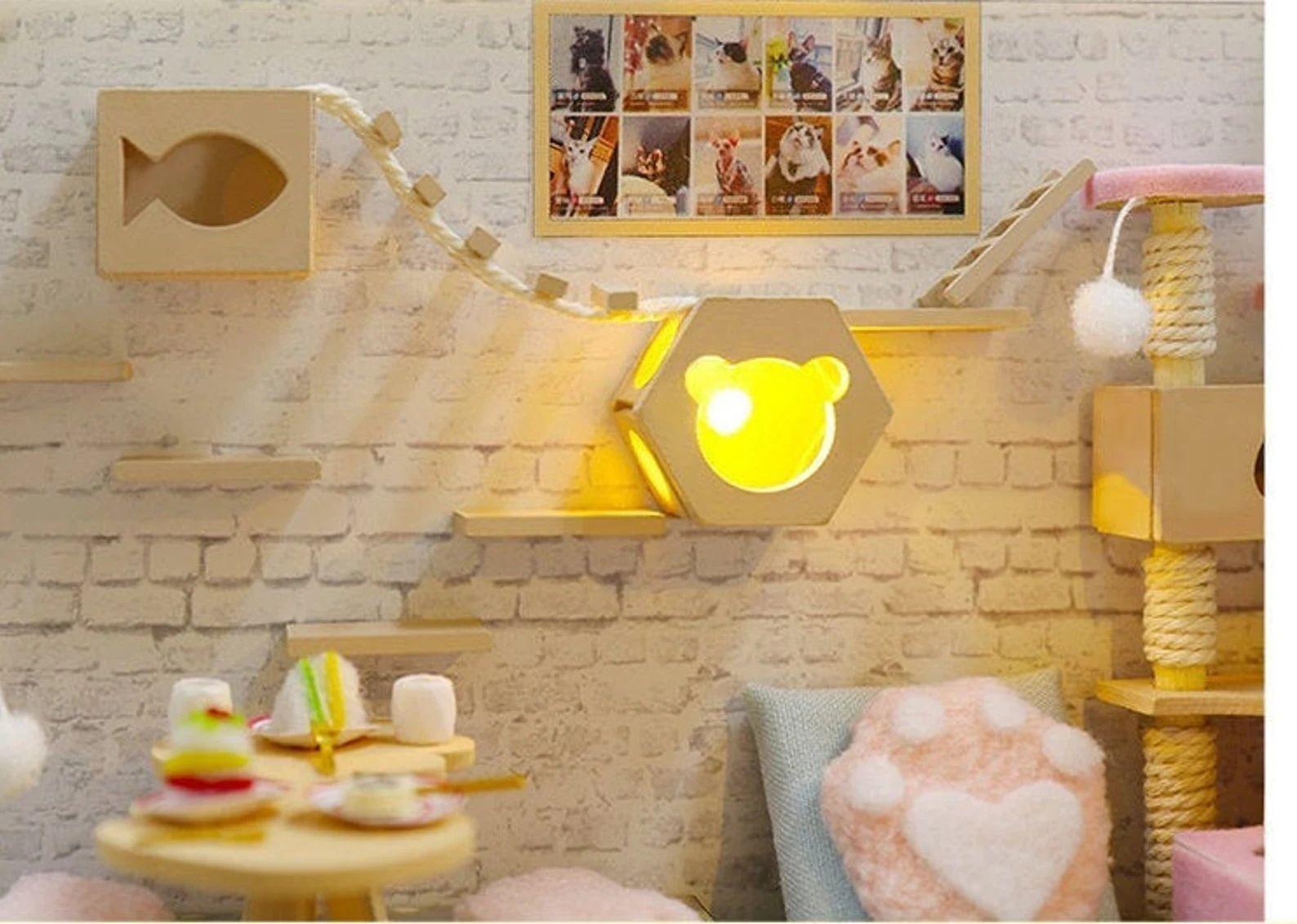 Cafetería de gatitos Armable - Cat Cafe Garden -4