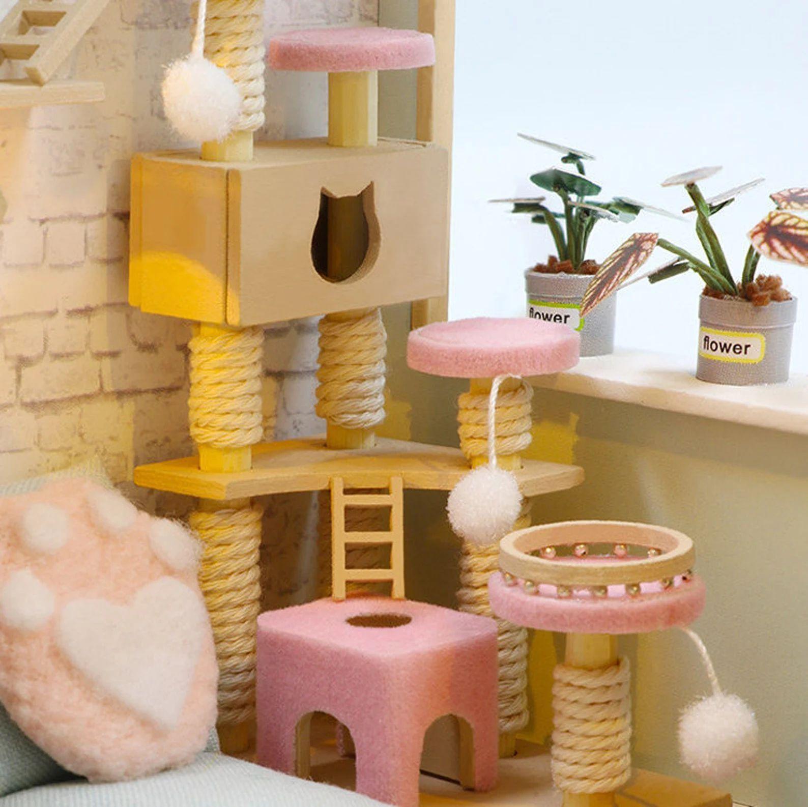 Cafetería de gatitos Armable - Cat Cafe Garden -6