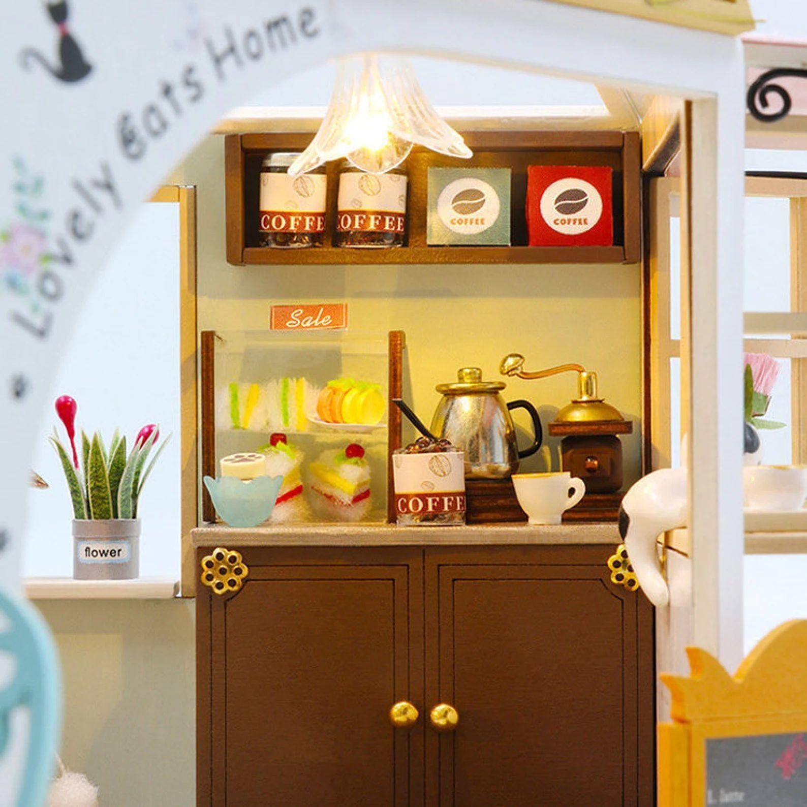 Cafetería de gatitos Armable - Cat Cafe Garden -7