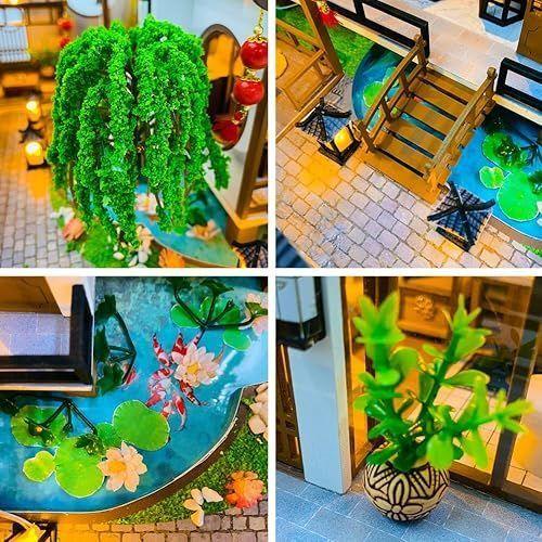 Casa Miniatura DIY “Jardín Chino” – Residencia Tradicional con Luces LED - PC2314-2