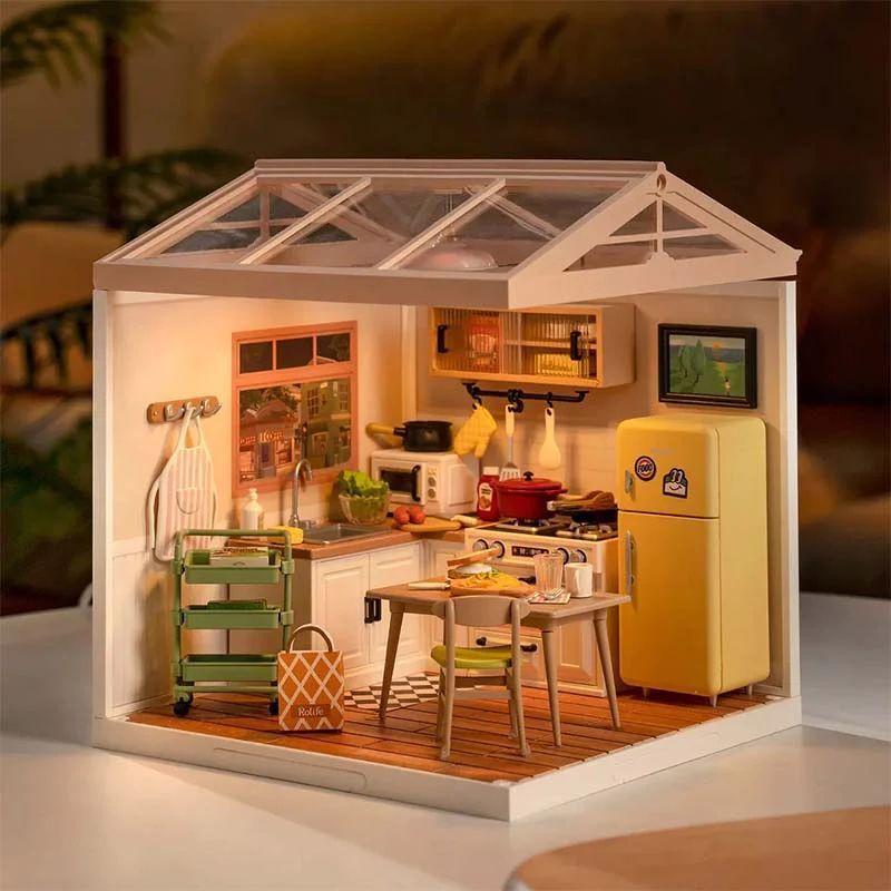 Casa en Miniatura para Armar - Super Creator Cocina Happy Meals Kitchen-3