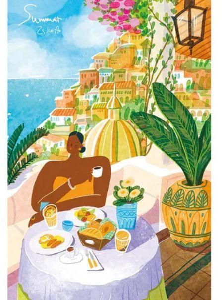 Rompecabezas 1000 Piezas "Amalfi Holiday" - Paisaje de Italia (Rolife)-3