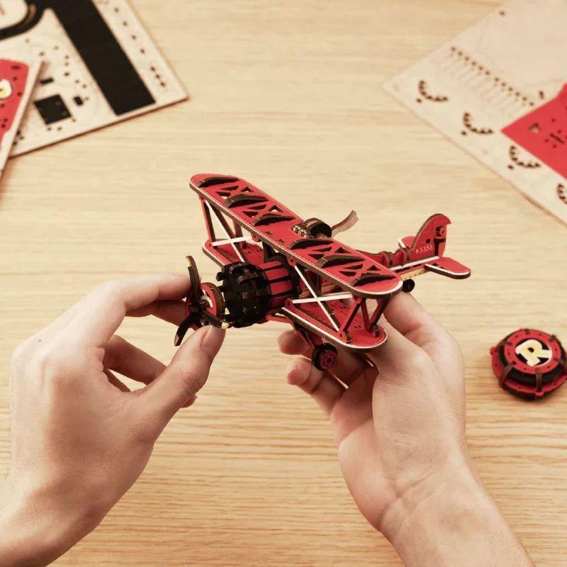 Puzzle 3D Péndulo "Sky Captain" - Maqueta Cinética para Armar (Rokr)-3