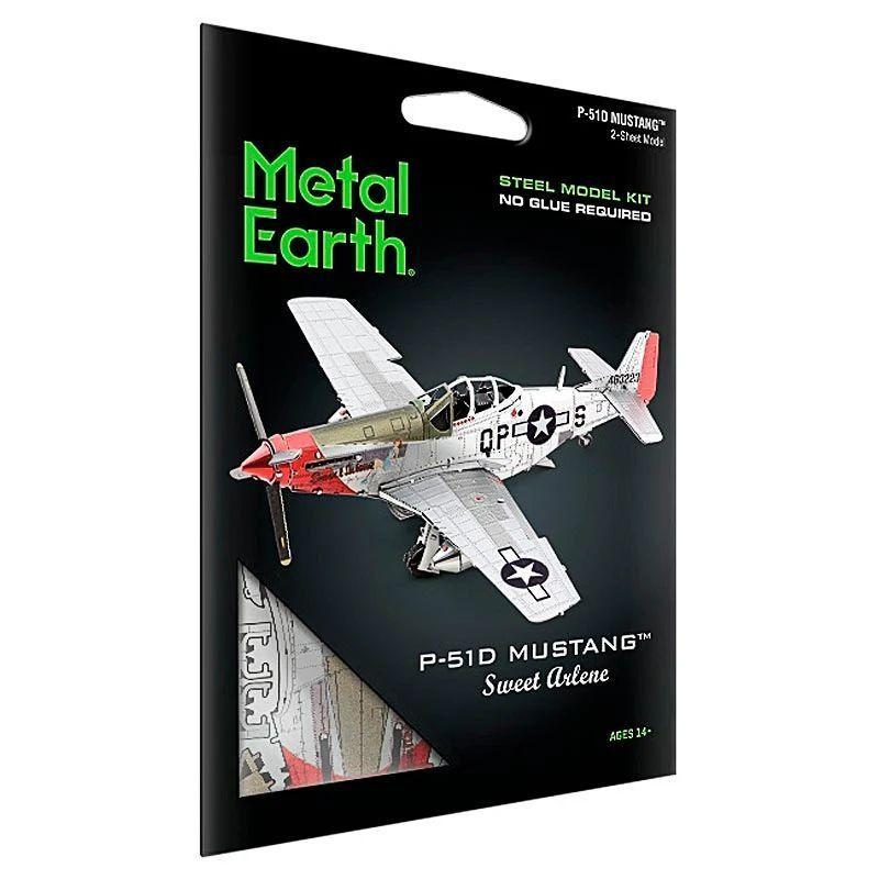 Avión Mustang P51D Sweet Arlene Puzzle 3D Metal Earth-3