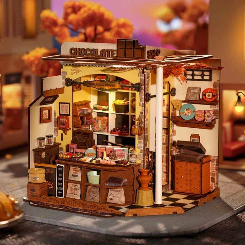 Miniatura Chocolatería Vintage - Henry's Chocolate Shop DIY (Rolife)-2