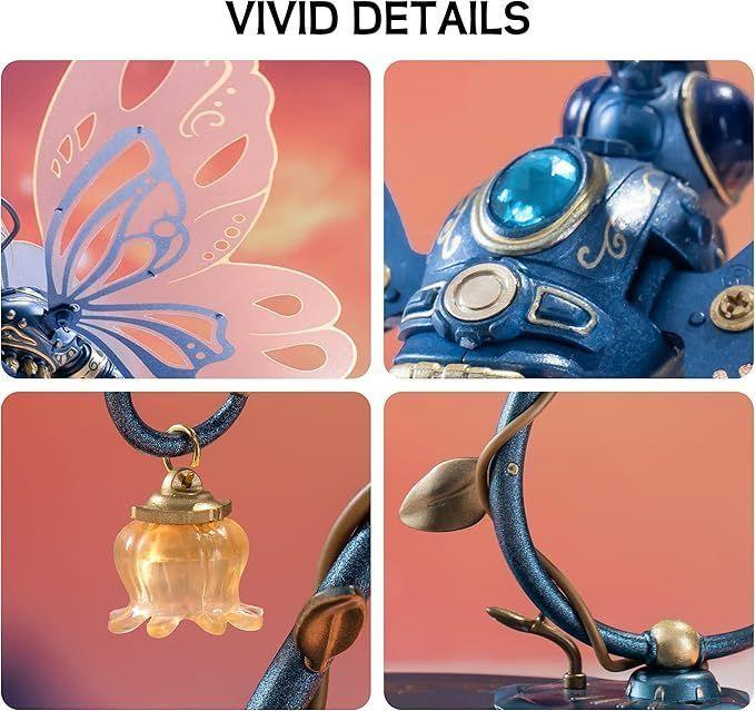 Mariposa Mecánica DIY - Puzzle 3D con Movimiento (ROKR Butterfly)-2