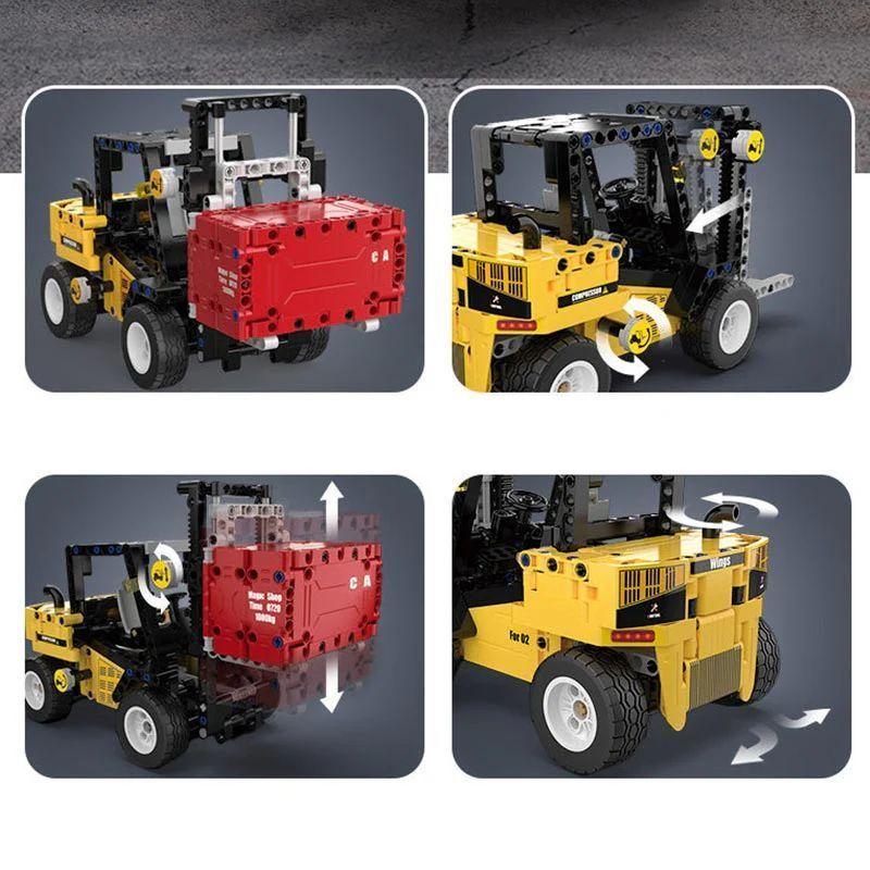 Grúa Horquilla Tipo Yale Armable 388 Piezas Mecánico-2