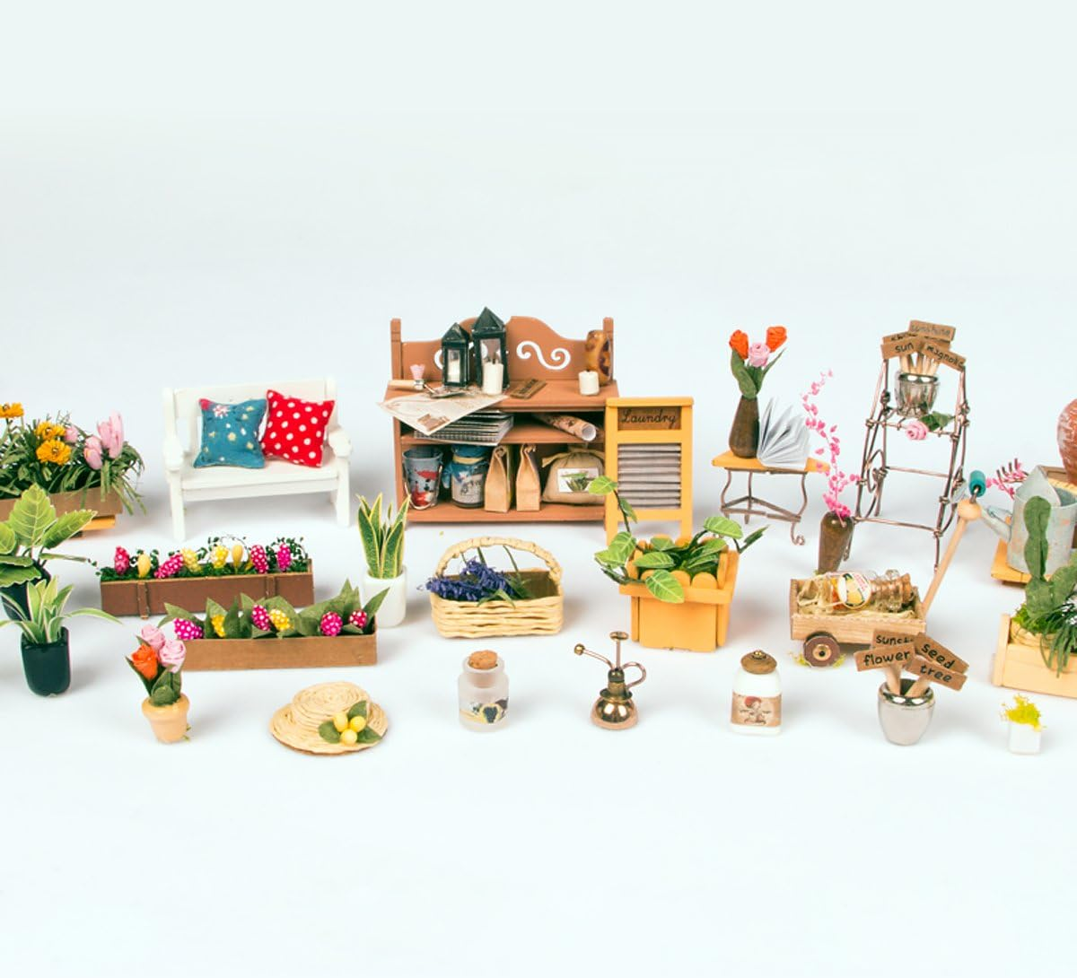 Miniatura DIY "Miller's Garden" - Invernadero para Armar (Robotime)-5