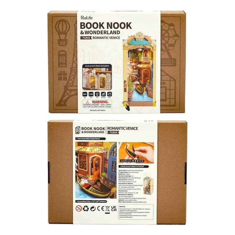 Booknook 3D "Romantic Venice" - Maqueta para Armar (Rolife)-7